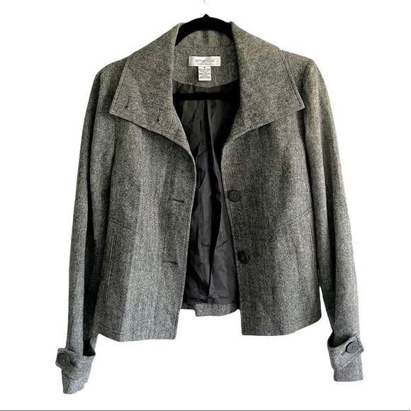 EMANUEL UNGARO Paris Cropped Wool Blazer Jacket 6 - Picture 5 of 11